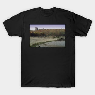 PENRHYN CASTLE OVER ABEROGWEN BEACH T-Shirt